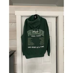 Morgan Wallen One Night at a Time Tour green hoodie sweatshirt XL